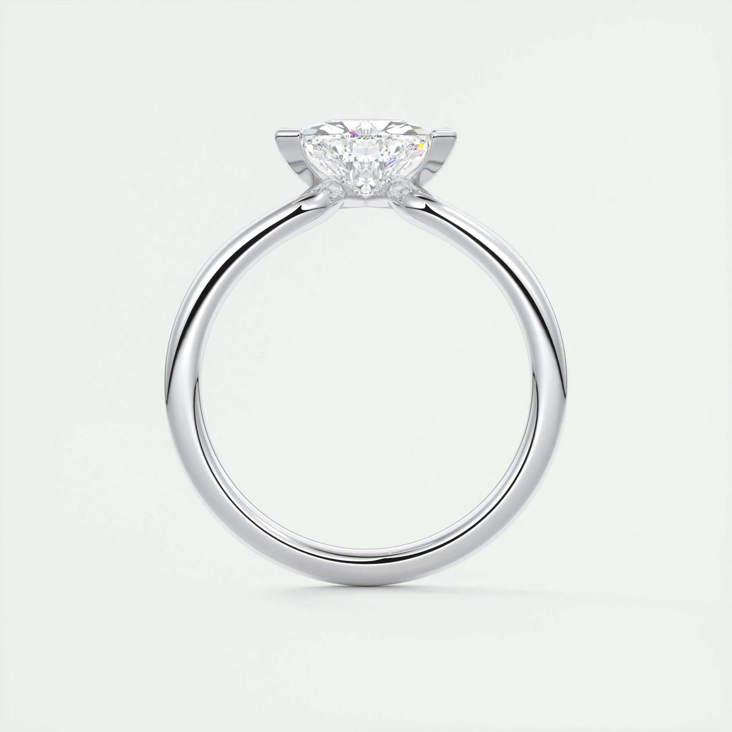 1.5 CT Trillion Solitaire CVD F/VS1 Diamond Engagement Ring