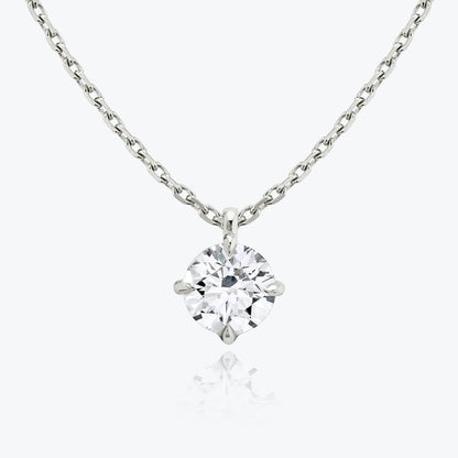 0.25 CT-1.0 CT Round Solitaire CVD F/VS Diamond Necklace