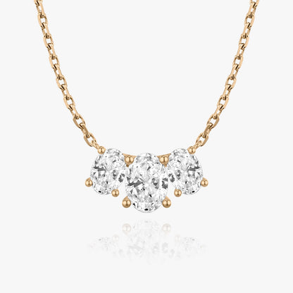 2.0 TC Oval CVD F/VS Diamond Necklace