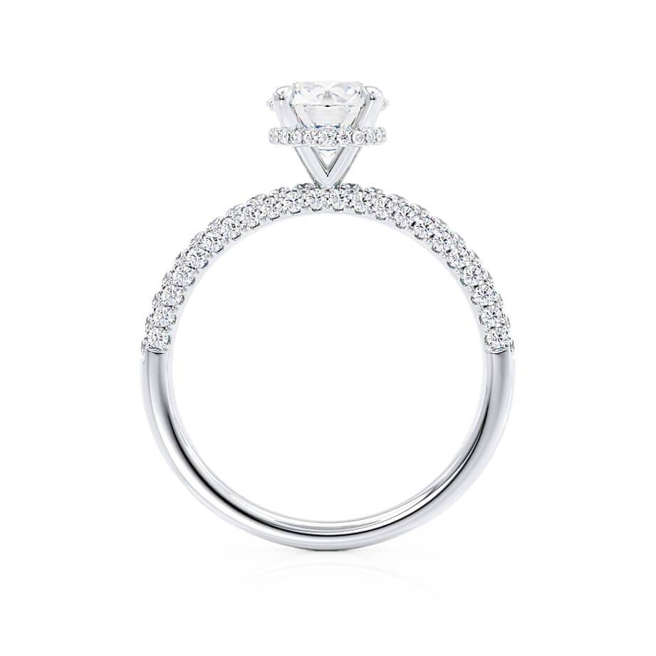 1.90 CT Round Hidden Halo CVD G/VS1 Diamond Engagement Ring