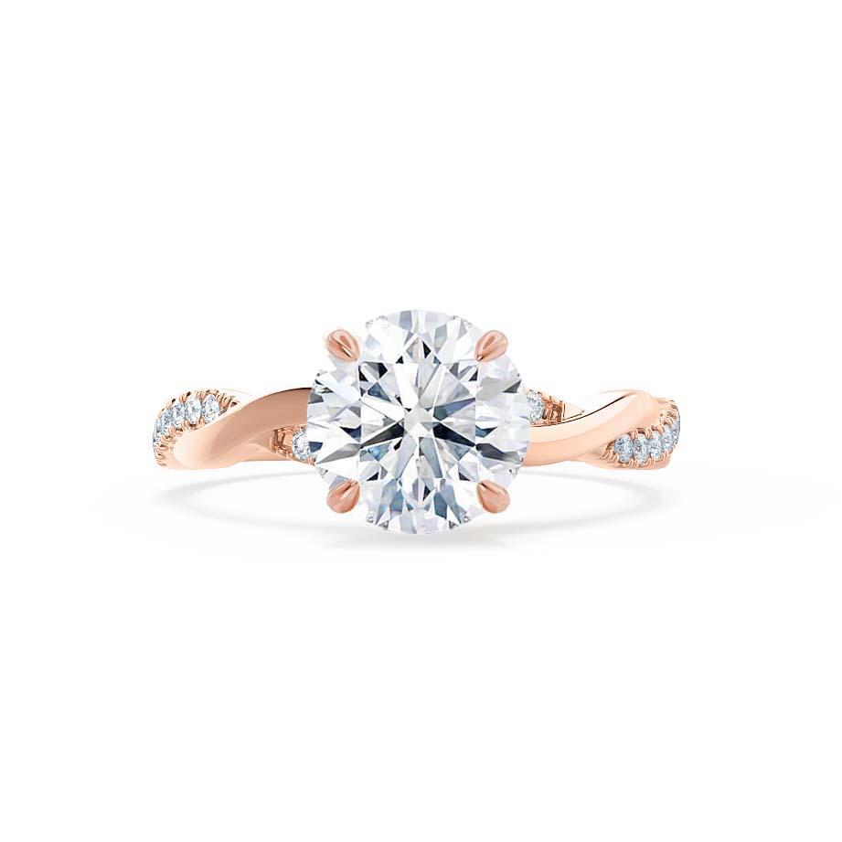 0.75 CT Round Solitaire CVD G/VS2 Diamond Engagement Ring