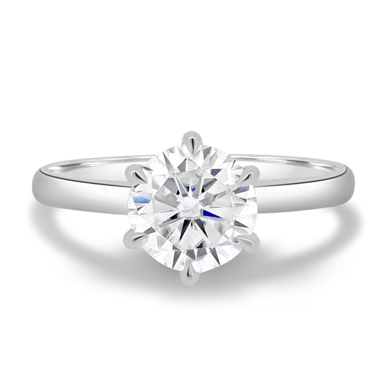 1.83 CT Round Solitaire CVD G/VS2 Diamond Engagement Ring