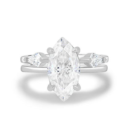 1.50 CT Marquise Solitaire CVD F/VS1 Diamond Engagement Ring