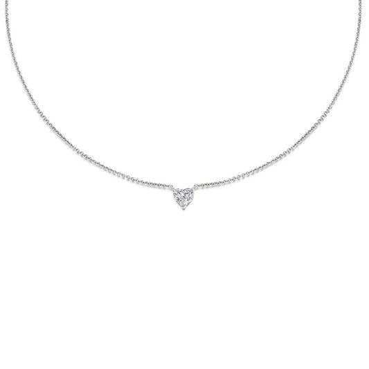 0.7 CT Heart Shape Diamond Necklace