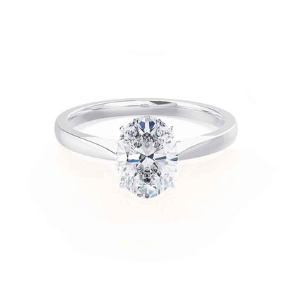 1.50 CT Oval Solitaire CVD E/VVS1 Diamond Engagement Ring