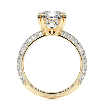 3.0 CT Round CVD Solitaire F/VS2 Diamond Engagement Ring