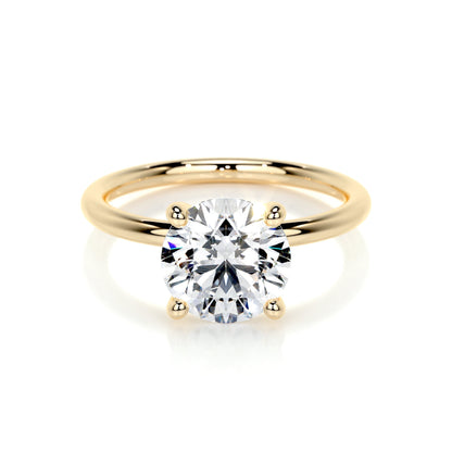 2.0 CT Round Solitaire CVD E/VS2 Diamond Engagement Ring