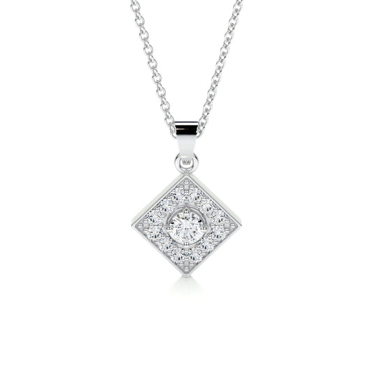 0.25 CT Round CVD F/VS Diamond Necklace