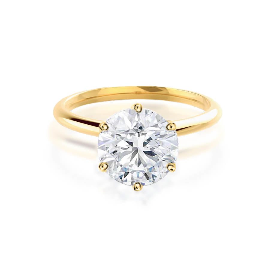 2.50 CT Round Solitaire CVD G/VS1 Diamond Engagement Ring