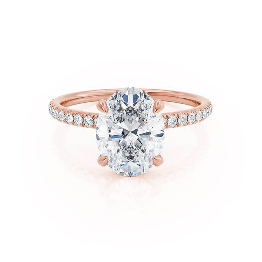 1.50 CT Oval Hidden Halo CVD G/VVS1 Diamond Engagement Ring