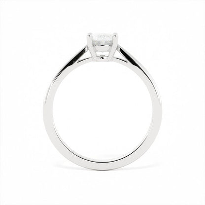 0.82 CT Oval Solitaire G/VS2 Diamond Engagement Ring